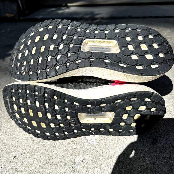 Adidas Ultraboost 19 Running Shoes Athletic Active Knitted Pink Black White 11 - Picture 7 of 7